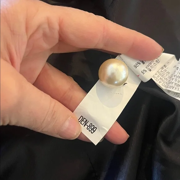 Zara Black Tweed Military Style Open Jacket, size M - Picture 9 of 9